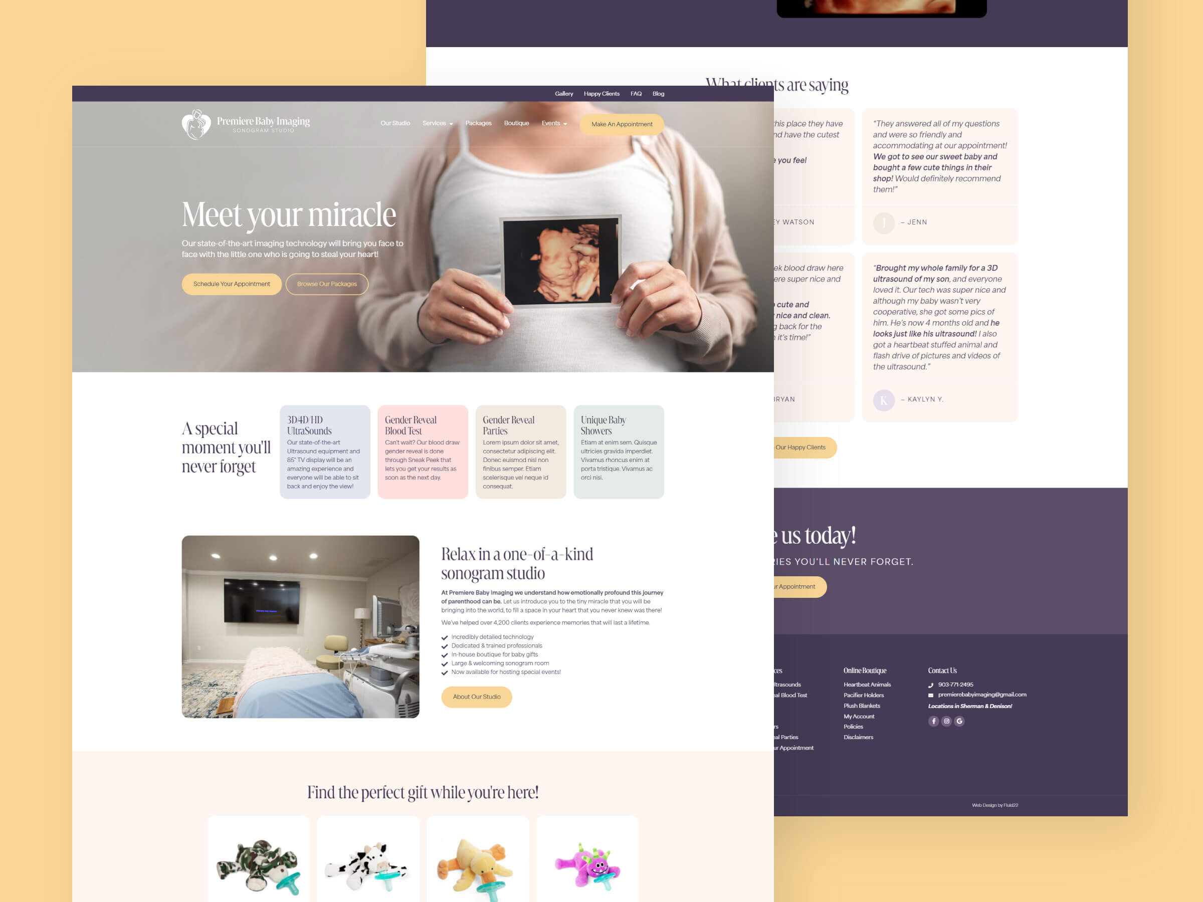 premiere baby imaging webpage