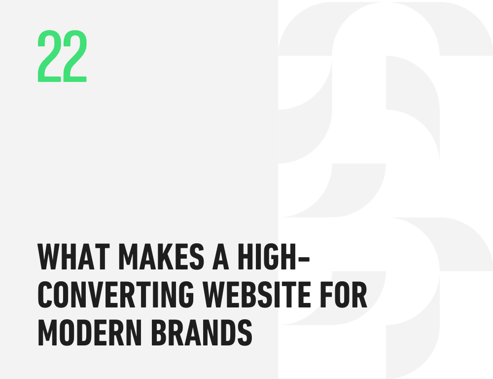 What Makes a High-Converting Website for Modern Brands